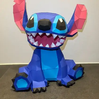 Molde 3D em papel montado