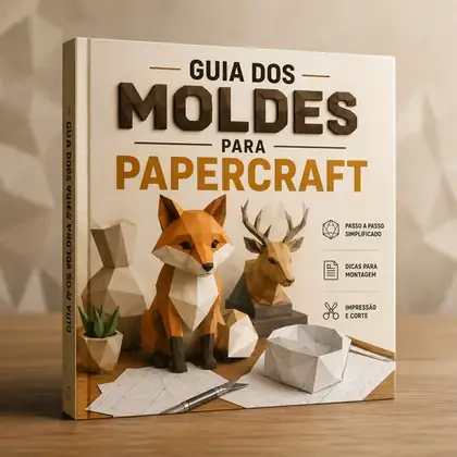 Capa do bônus Guia dos Moldes para Papercraft