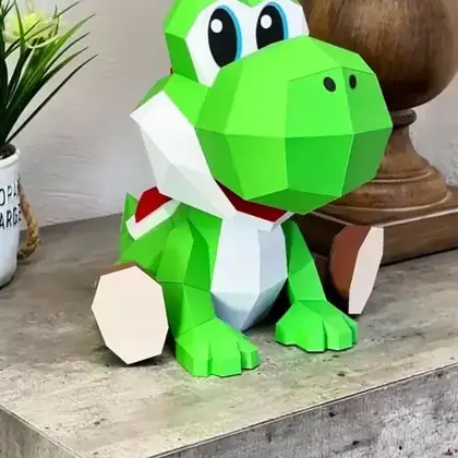Decoração em papercraft 3D