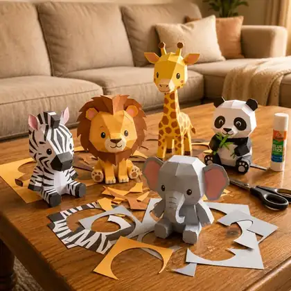Modelo papercraft montado
